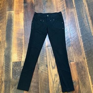 Free People Black Moto Skinny Pants Women’s Size 27